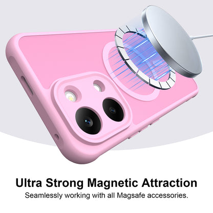 MagSafe Case for Xiaomi Poco X8 Pro Max, Techsuit, HaloFrost II, Pink