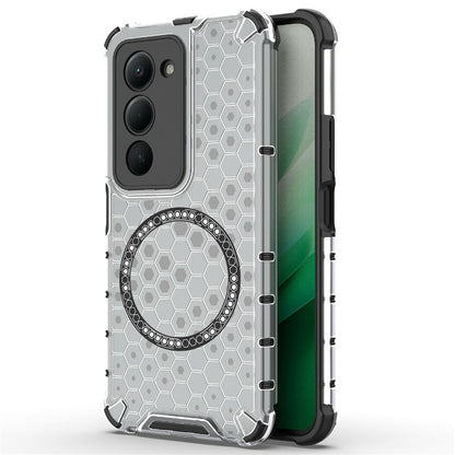 MagSafe Case for Xiaomi Redmi 15 5G / 15 4G, Techsuit, HoneyComb Shield, White