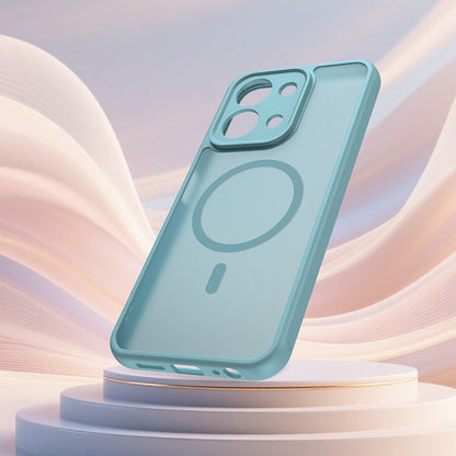 MagSafe Case for Xiaomi Redmi 15C 5G / 15C 4G, Techsuit, HaloFrost II, Light Green