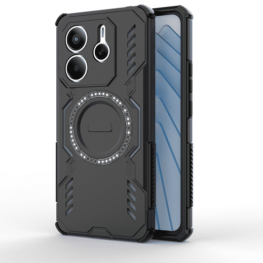 MagSafe Case for Xiaomi Redmi Note 14 5G, Techsuit, ArmorMag, Black