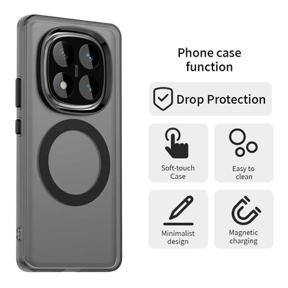MagSafe Case for Xiaomi Redmi Note 14 Pro 4G, Techsuit, CandyCase, Black