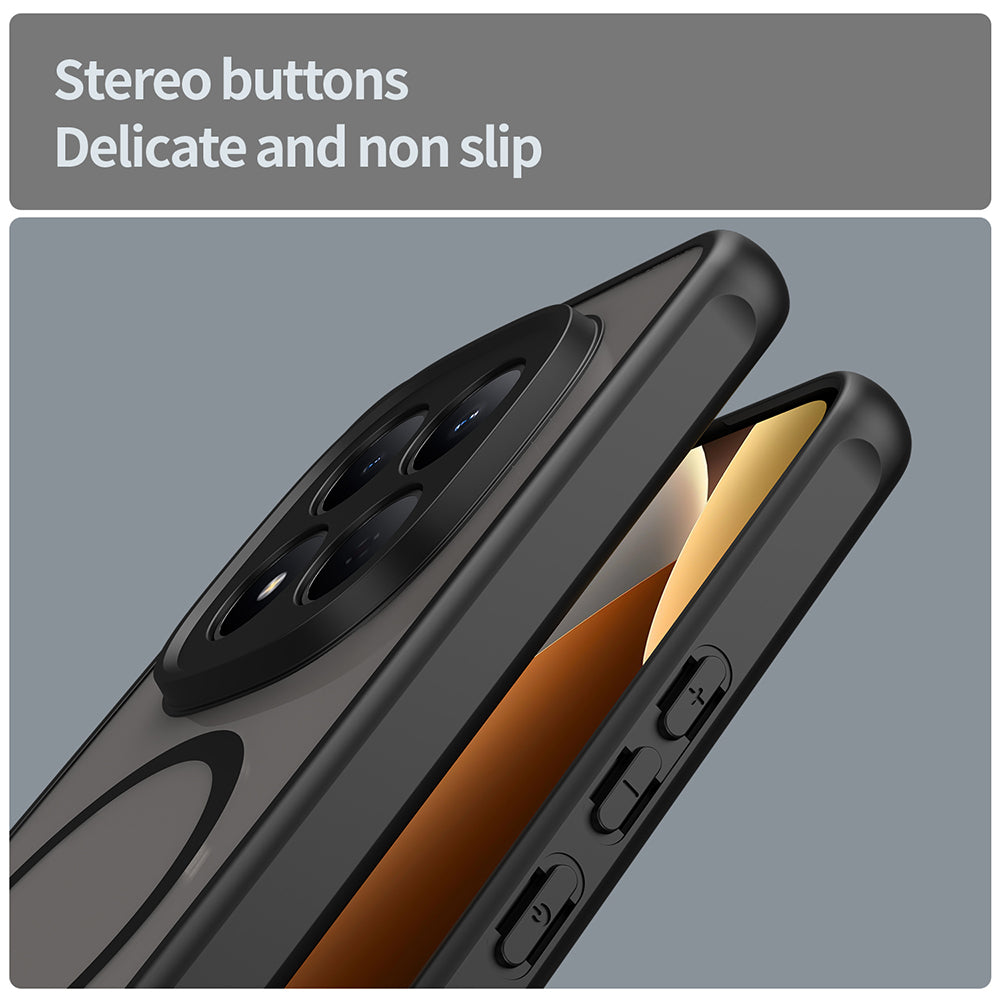 MagSafe Case for Xiaomi Redmi Note 15 Pro 4G, Techsuit, HaloFrost II, Black