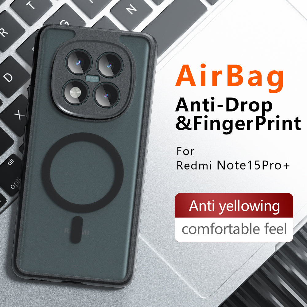 MagSafe Case for Xiaomi Redmi Note 15 Pro 4G, Techsuit, PureFrost, Satin Black