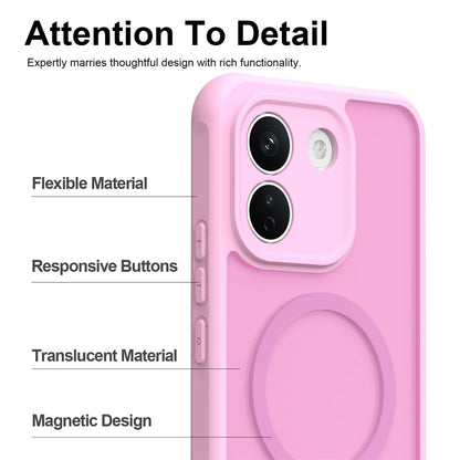 MagSafe Case for Xiaomi Redmi Note 17 4G / Note 17 5G, Techsuit, HaloFrost II, Pink
