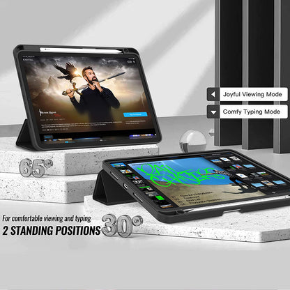 Case for Apple iPad Air 13 (2026) / Air 13 (2025) / Air 13 (2024), Techsuit, Flex Trifold, Black