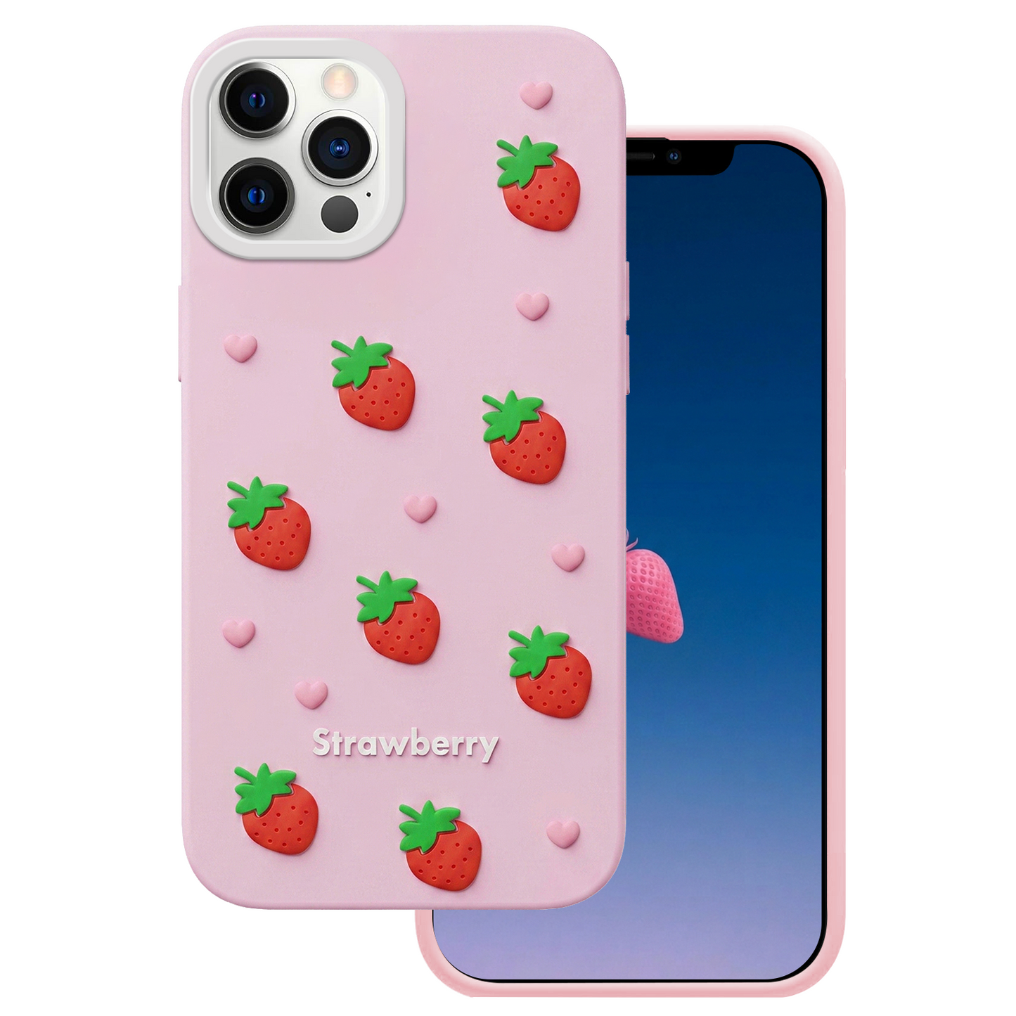 Case for Apple iPhone 17 Pro Max, OEM, Strawberry, Pink