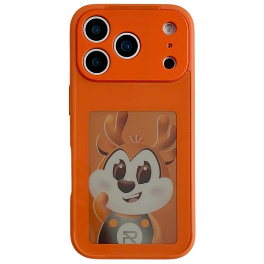 Case for Apple iPhone 17 Pro, OEM, Customized E-Ink Display, Orange