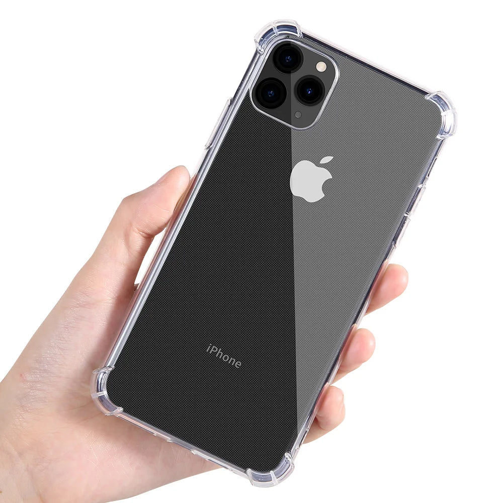 Case for Apple iPhone 11 Pro Max, Techsuit, Shockproof Clear, Transparent