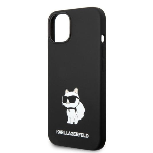 Case for Apple iPhone 14 Plus, Karl Lagerfeld, Silicone Choupette, Black