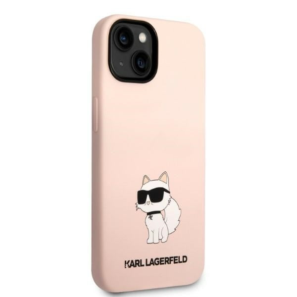 Case for Apple iPhone 14 Plus, Karl Lagerfeld, Choupette Silicone, Pink