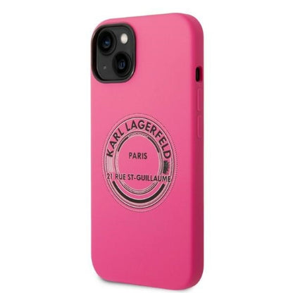 Case for Apple iPhone 14 Plus, Karl Lagerfeld, Silicone RSG, Pink