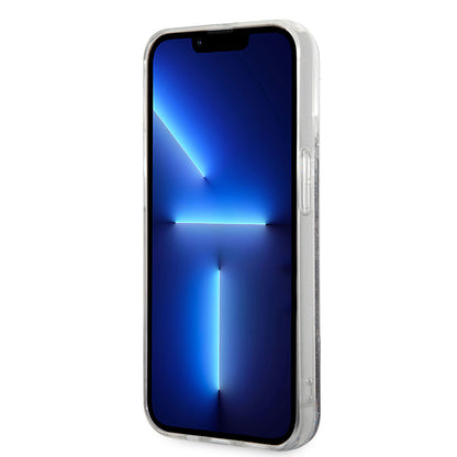 Case for Apple iPhone 14 Pro, Karl Lagerfeld, Liquid Glitter Monogram, Black