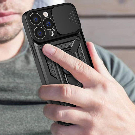 Case for Apple iPhone 14, Techsuit, CamShield, Black