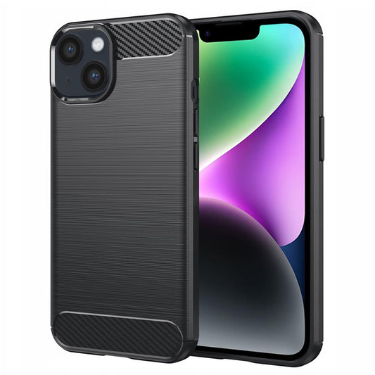 Case for Apple iPhone 14, Techsuit, Carbon, Black