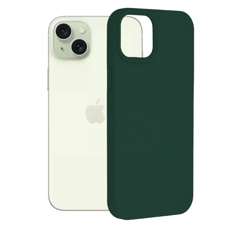 Case for Apple iPhone 15 Plus, Techsuit, Soft Edge, Dark Green