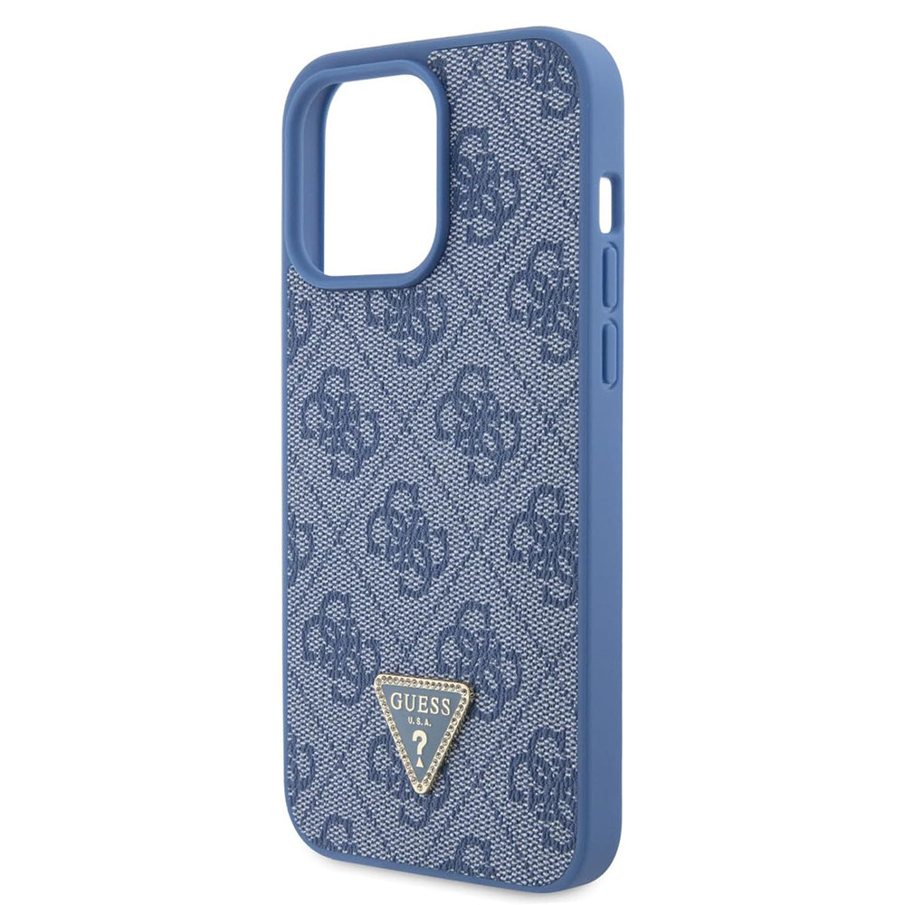 Case for Apple iPhone 15 Pro, Guess, Crossbody 4G Metal Logo, Blue