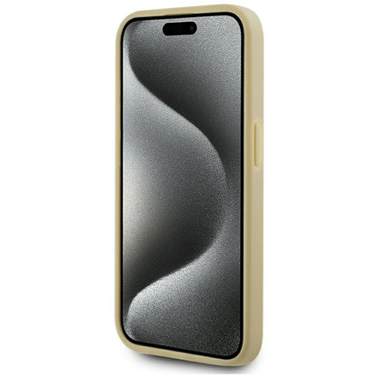 Case for Apple iPhone 15 Pro, Karl Lagerfeld, Metal Signature, Gold