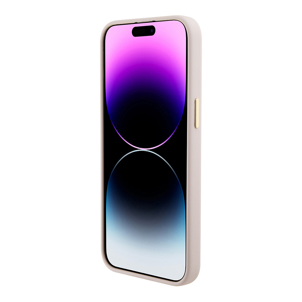 Case for Apple iPhone 15 Pro Max, Guess, 4G Strass Metal Logo, Pink