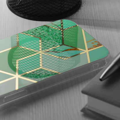 Case for Apple iPhone 15 Pro Max, Techsuit, Marble, Green