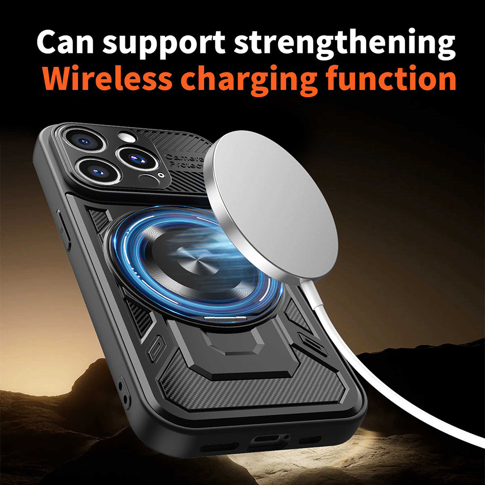 Case for Apple iPhone 15 Pro Max, Techsuit, RuggedCam, Black