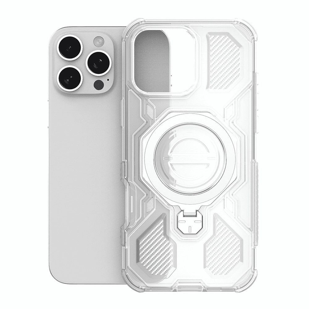 Case for Apple iPhone 15, Techsuit, Carbon Shield Pro, White