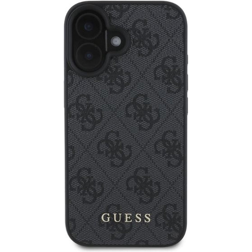Case for Apple iPhone 16, Guess, 4G Classic, Black