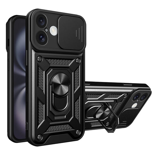 Case for Apple iPhone 16 Plus, Techsuit, CamShield, Black