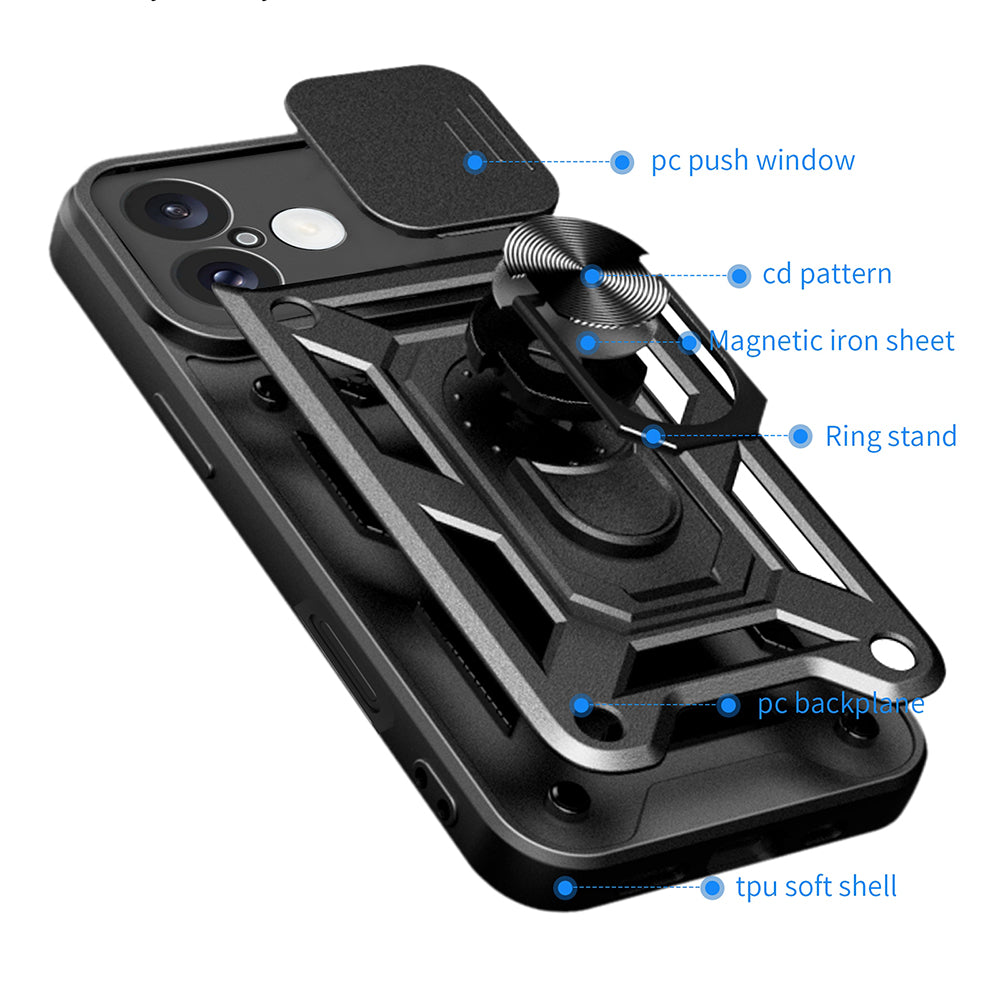 Case for Apple iPhone 16 Plus, Techsuit, CamShield, Pink