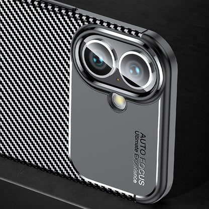 Case for Apple iPhone 16 Plus, Techsuit, CarbonFiber, Black