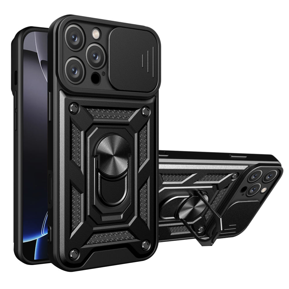 Case for Apple iPhone 16 Pro Max, Techsuit, CamShield, Black
