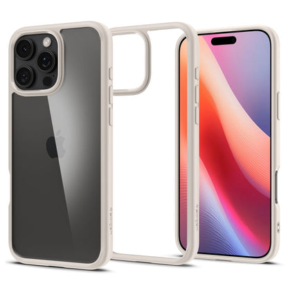 Case for Apple iPhone 16 Pro, Spigen, Ultra Hybrid, Beige ACS08127