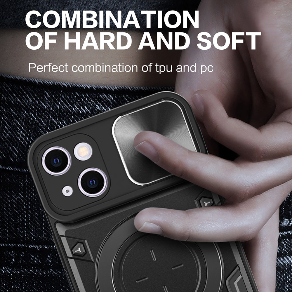 Case for Apple iPhone 16, Techsuit, CamGuard Pro, Black