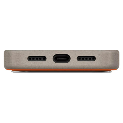 Case for Apple iPhone 17 Pro, UNIQ, Lyden Leatherette, Beige Orange