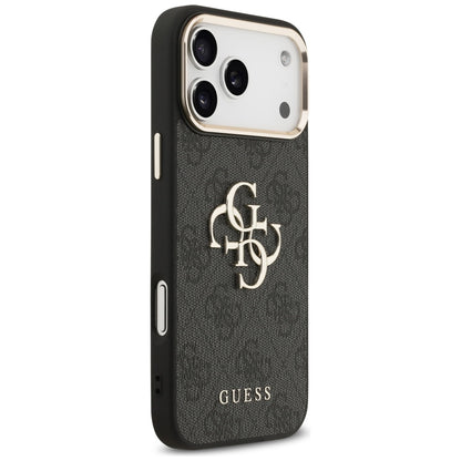 Case for Apple iPhone 18 Pro / 17 Pro, Guess, 4G Big Classic Logo, Black
