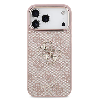 Case for Apple iPhone 18 Pro / 17 Pro, Guess, 4G Big Classic Logo, Pink