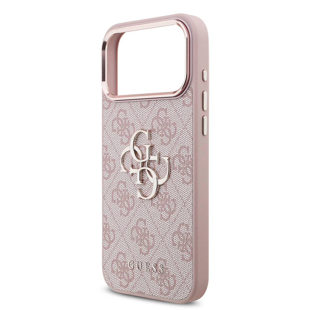 Case for Apple iPhone 18 Pro / 17 Pro, Guess, 4G Big Classic Logo, Pink