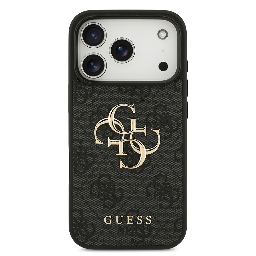 Case for Apple iPhone 18 Pro / 17 Pro, Guess, 4G Big Logo, Black
