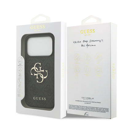 Case for Apple iPhone 18 Pro / 17 Pro, Guess, 4G Big Logo, Black