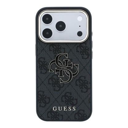 Case for Apple iPhone 18 Pro / 17 Pro, Guess, 4G Big Resin Logo, Black