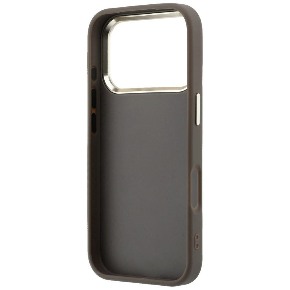 Case for Apple iPhone 18 Pro / 17 Pro, Guess, 4G Big Strass Logo, Brown