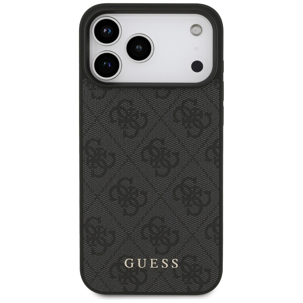 Case for Apple iPhone 18 Pro / 17 Pro, Guess, 4G Classic Logo, Black