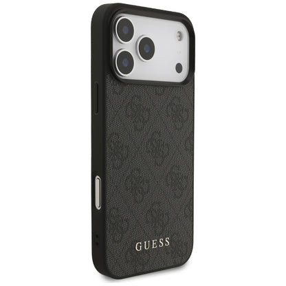 Case for Apple iPhone 18 Pro / 17 Pro, Guess, 4G Classic Logo, Black