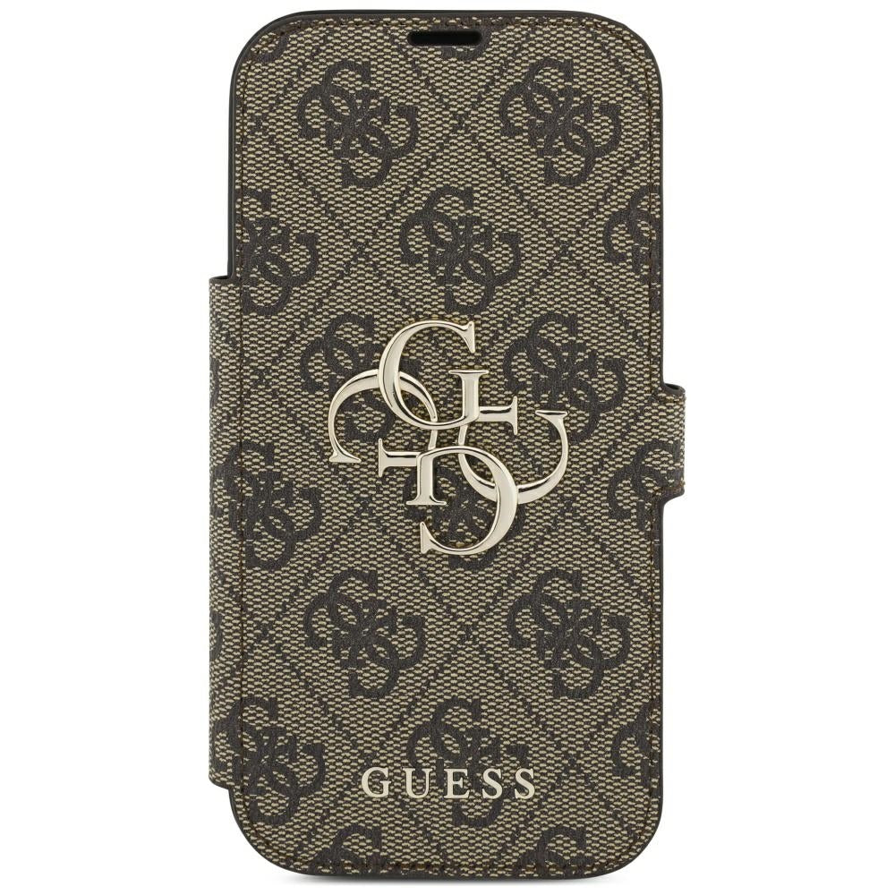 Case for Apple iPhone 18 Pro / 17 Pro, Guess, 4G Metal Logo, Brown
