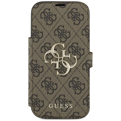 Case for Apple iPhone 18 Pro / 17 Pro, Guess, 4G Metal Logo, Brown