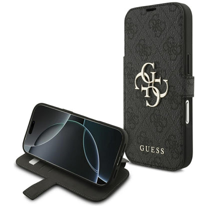 Case for Apple iPhone 18 Pro / 17 Pro, Guess, 4G Metal Logo, Black