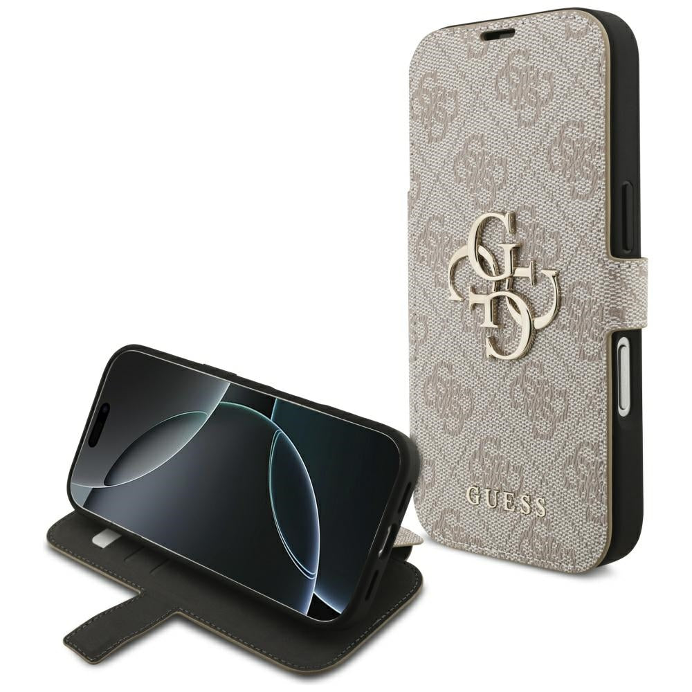 Case for Apple iPhone 18 Pro / 17 Pro, Guess, 4G Metal Logo, Pink