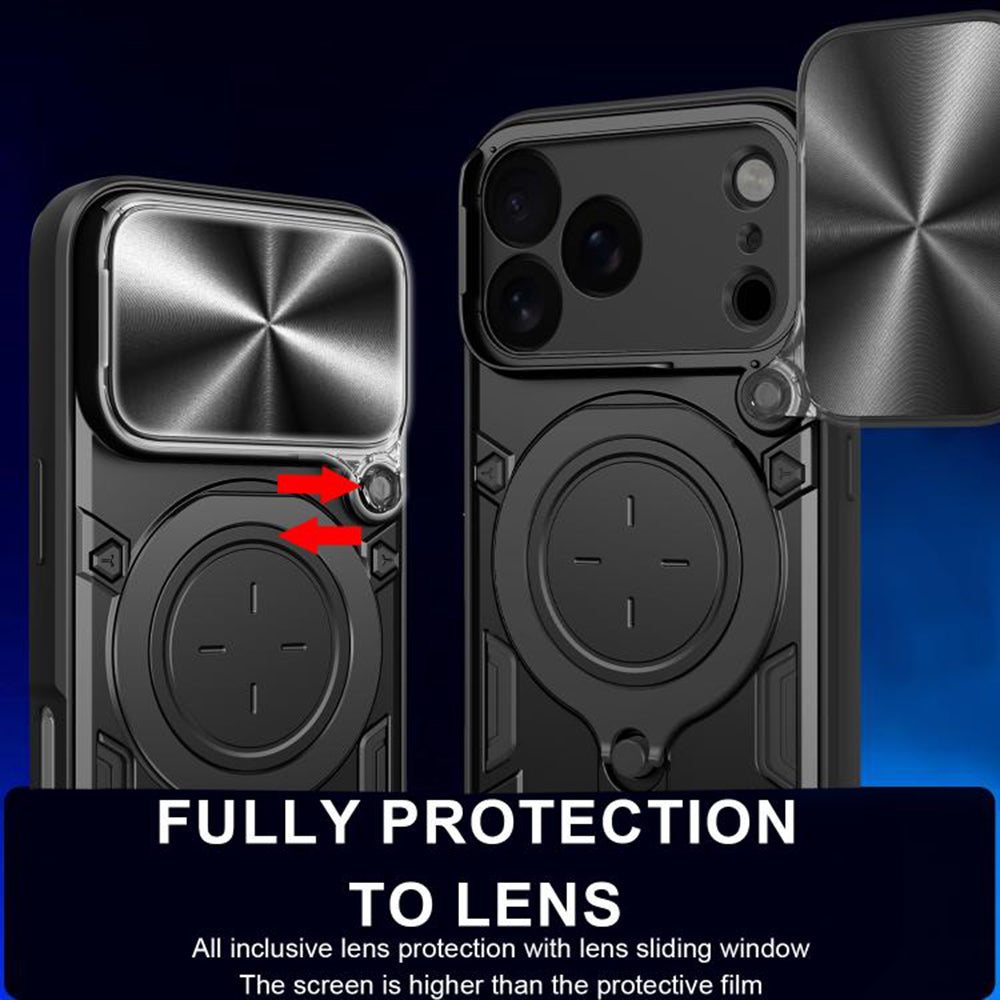Case for Apple iPhone 18 Pro / 17 Pro, Techsuit, CamGuard Pro, Rose Gold