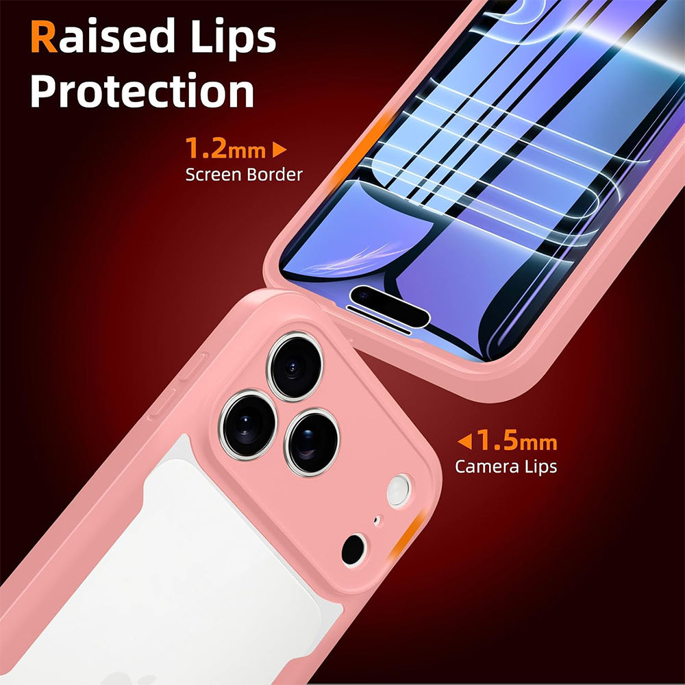 Case for Apple iPhone 18 Pro / 17 Pro, Techsuit, ColorVerse 360, Pink