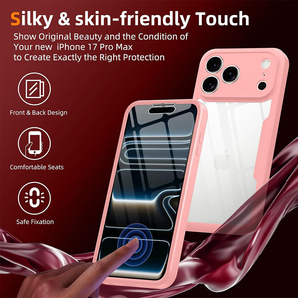 Case for Apple iPhone 18 Pro / 17 Pro, Techsuit, ColorVerse 360, Pink