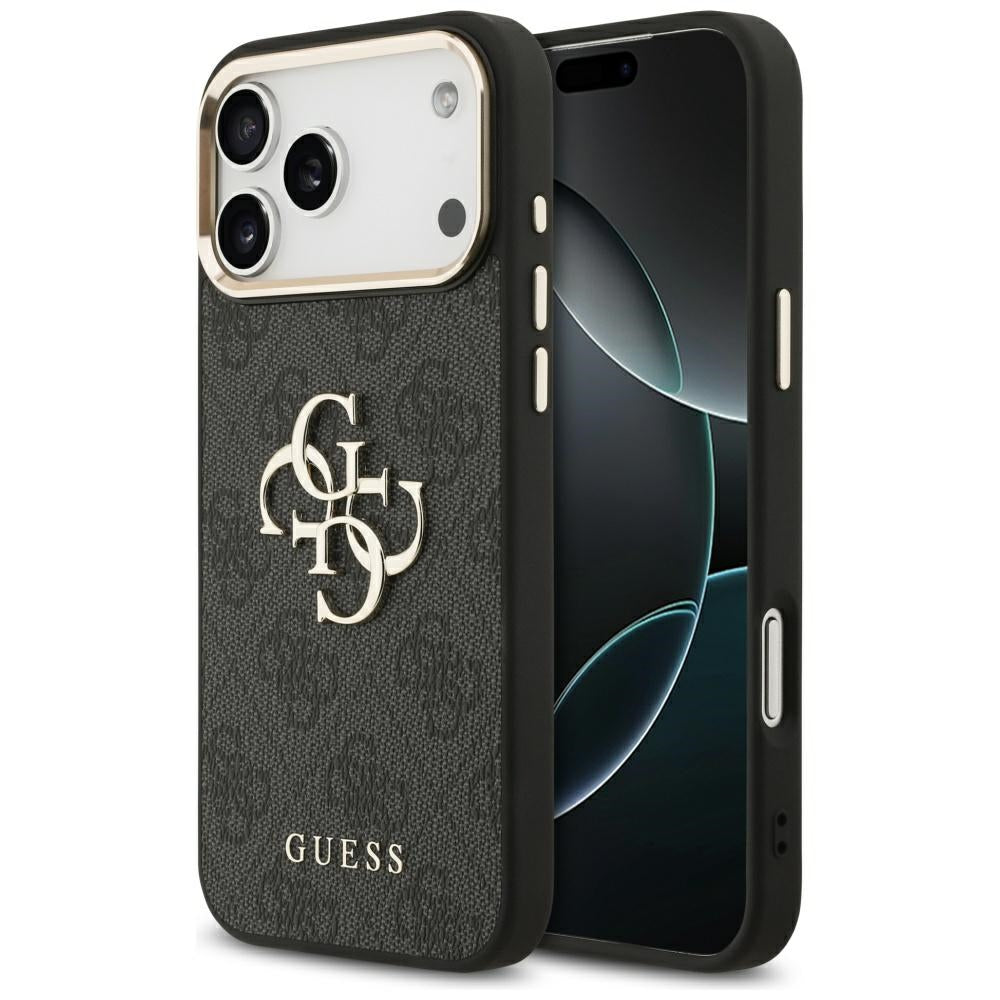 Case for Apple iPhone 18 Pro Max / 17 Pro Max, Guess, 4G Big Classic Logo, Black